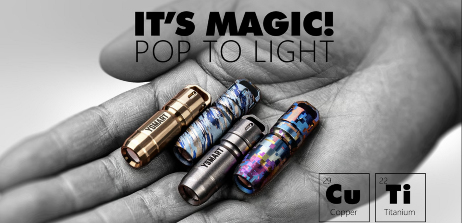 Ysmart Bullet2 | The Micro Quick-Release Keychain Flashlight