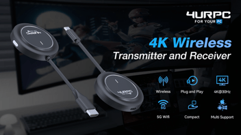 4URPC: 4K Type-C Wireless Transmitter and 4K HDMI Receiver