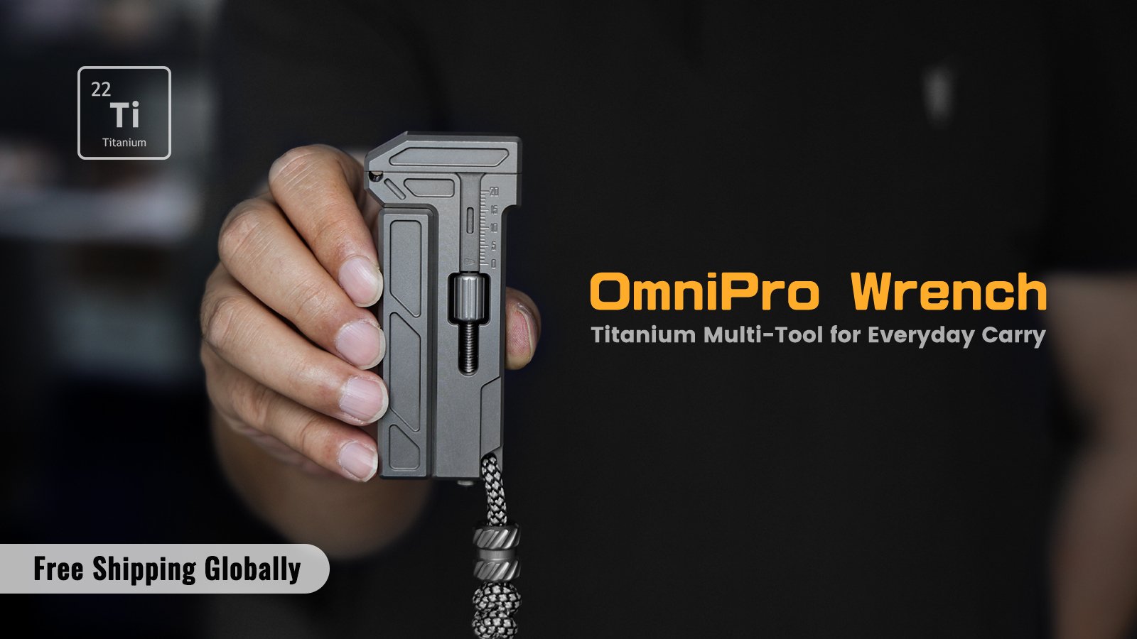 The OmniPro Wrench - Titanium Multi-Tool for Everyday Carry