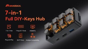 Memdock G2 True Customizable-Keys 7-in-1 Hub for Easy Access