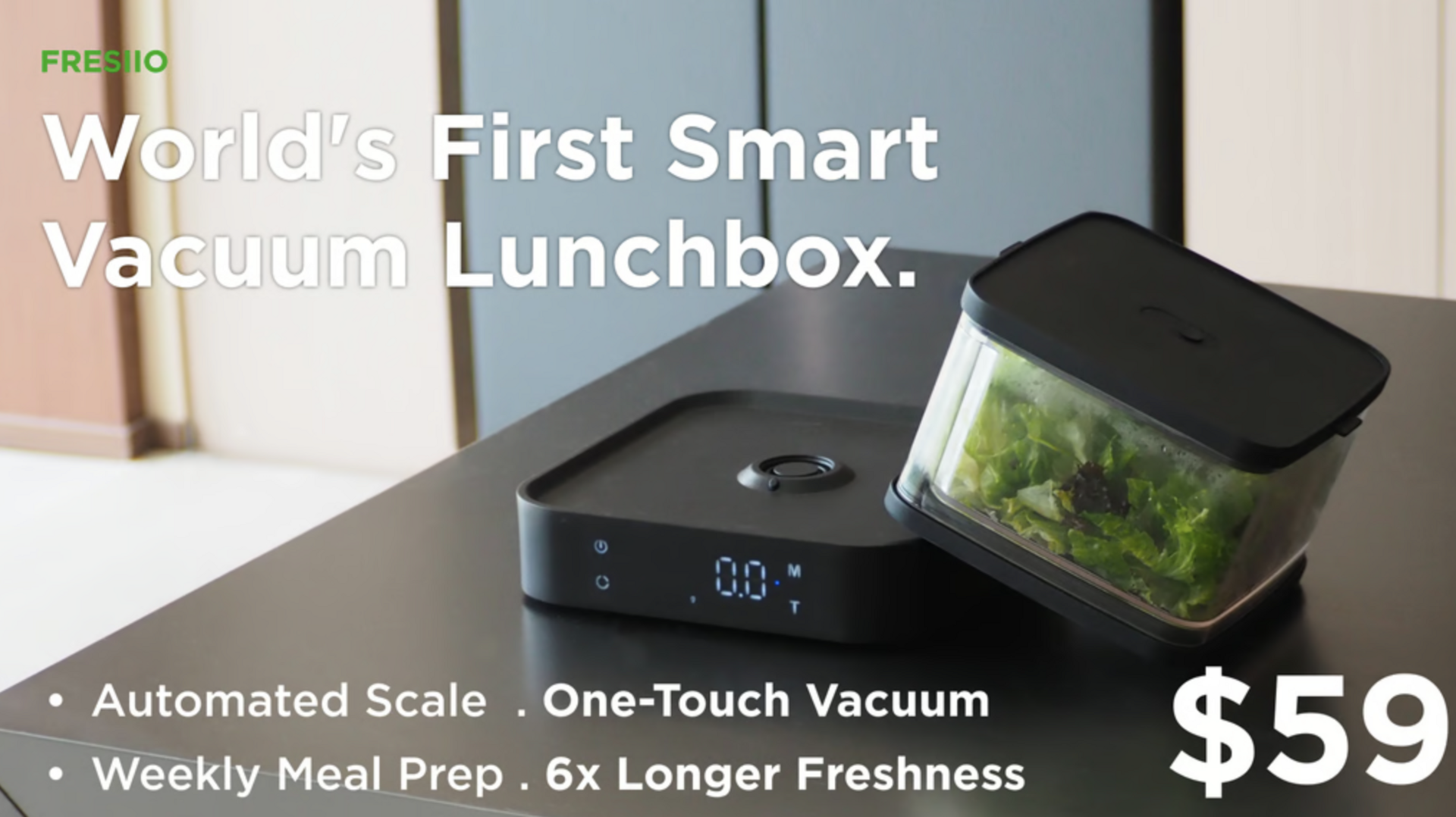 Fresiio: vacuum it once, savor freshness all week!