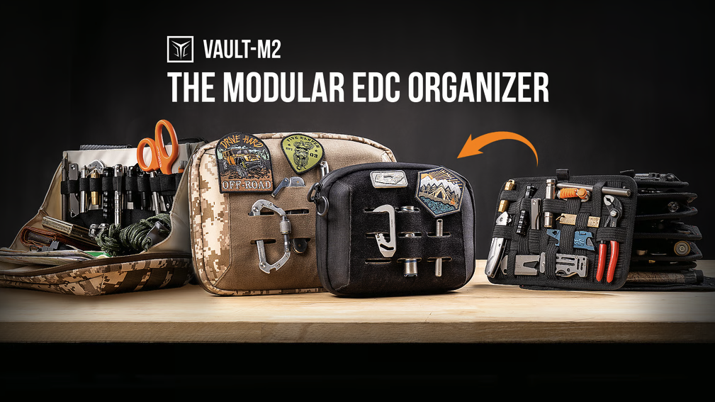 VAULT-M2 EDC Organizer — Modular. Fast. Mission-Ready.