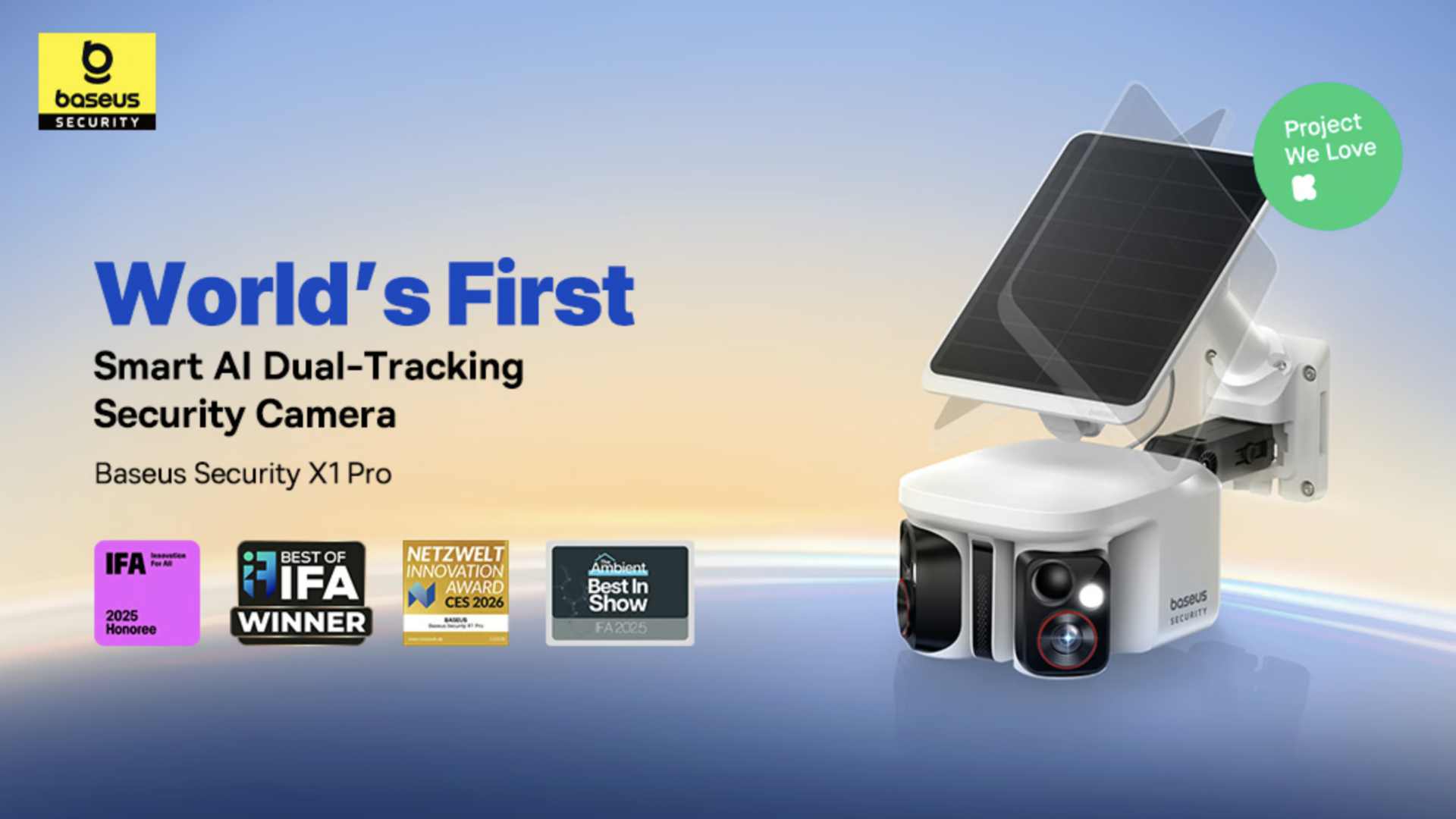 Baseus X1 Pro:World's First AI Dual-Tracking Security Camera