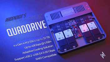 QuadDrive: A 4 slot USB4 SSD Drive Enclosure