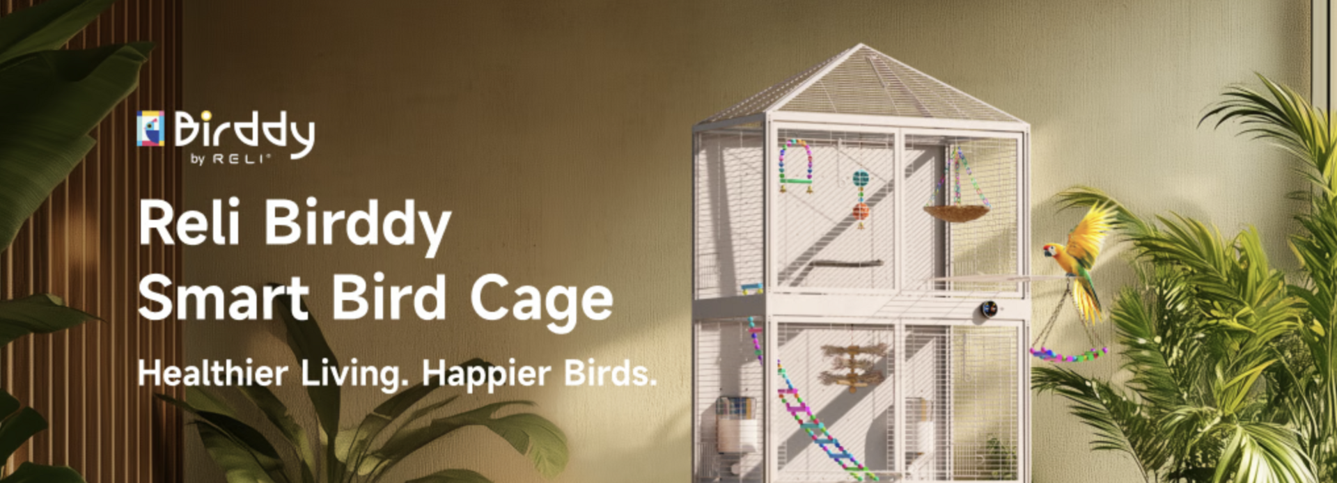 Reli Birddy: World's First Smart Cage for Bird Care